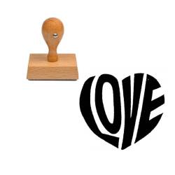 Tampon pour mariage Love coeur