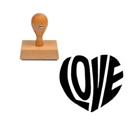 Tampon pour mariage Love coeur Tampon pour mariage Love coeur