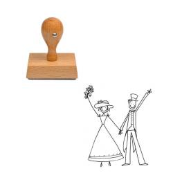 Tampon pour mariage Les fianciés
