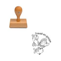 Tampon enseignant Travail en groupe poisson n°385