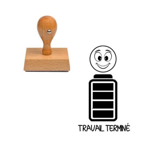 Tampon smiley travail terminé en bonhomme n°371 Tampon smiley travail terminé en bonhomme n°371