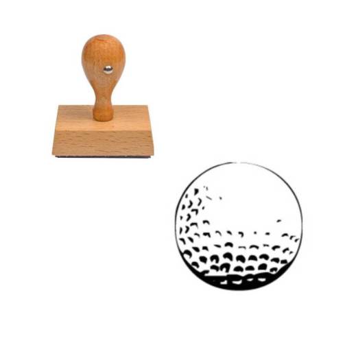 Tampon sport balle de golf en bois Tampon sport balle de golf en bois