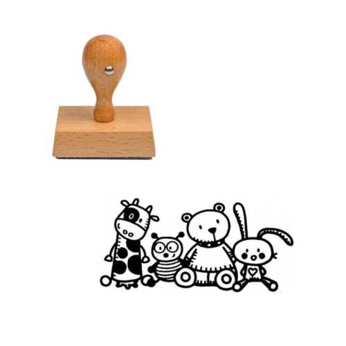 Tampon Naissance famille de doudou Tampon Naissance famille de doudou