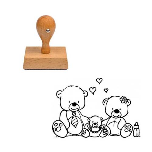 Tampon Naissance doudou cœur Tampon Naissance doudou cœur