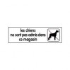 Plaque chien non admis