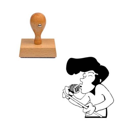 Tampon musique Elvis Presley en bois Tampon musique Elvis Presley en bois