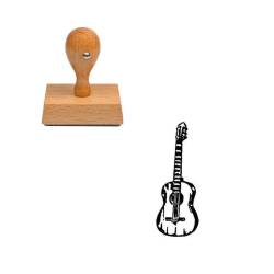 Tampon musique Guitare classique en bois