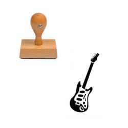 Tampon musique Guitare électrique en bois