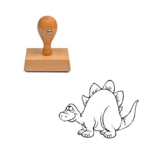 Tampon animaux Stégosaure en bois