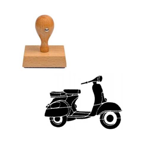 Tampon Scooter en bois Tampon Scooter en bois