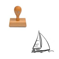 Tampon Voilier en bois