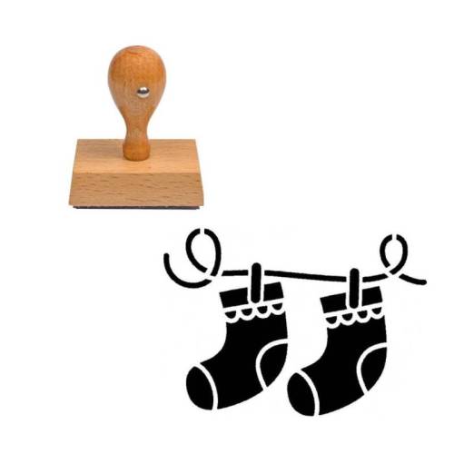 Tampon Noël Chaussettes Tampon Noël Chaussettes