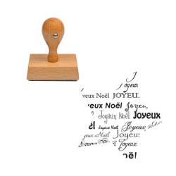 Tampon Noël Joyeux Noël en étoile