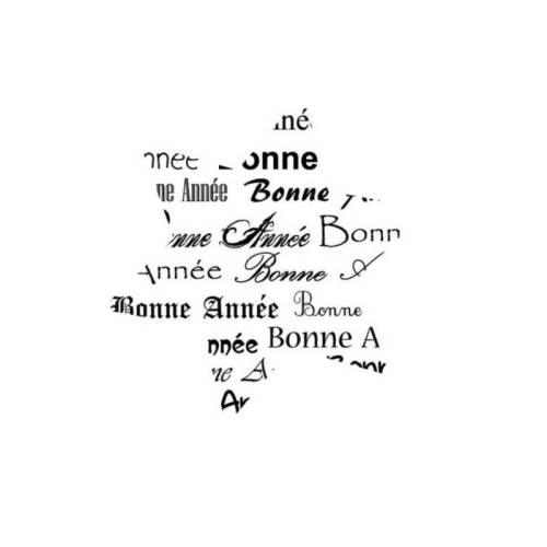 Tampon Bonne année étoile en bois Tampon Bonne année étoile en bois