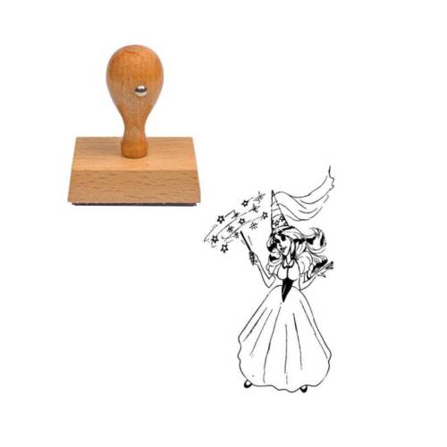 Tampon conte de fée Princesse en bois Tampon conte de fée Princesse en bois