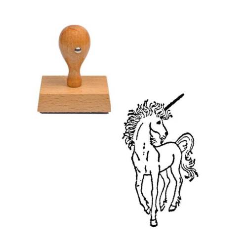 Tampon conte de fée Licorne en bois Tampon conte de fée Licorne en bois