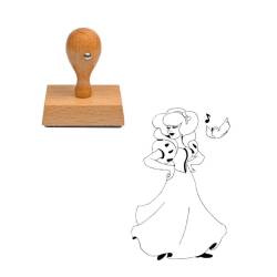 Tampon conte de fée Cendrillon en bois