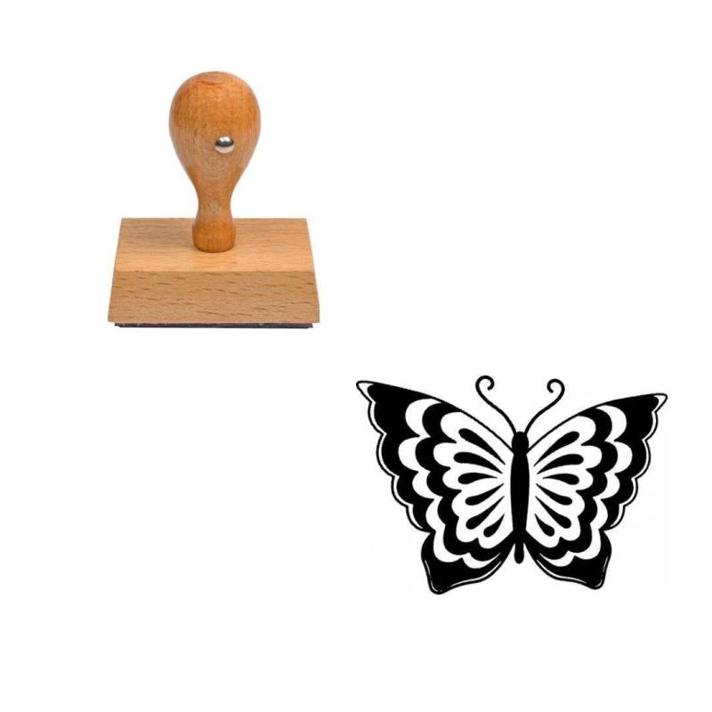 Tampon animaux Magnifique papillon en bois