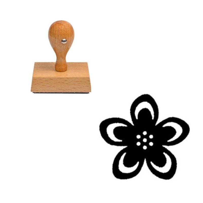 Tampon fleur simple