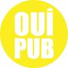 Plaque OUI PUB jaune