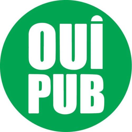 Plaque OUI PUB Vert Plaque OUI PUB Vert