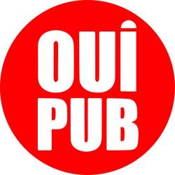 Plaque OUI PUB Rouge