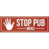 Plaque STOP PUB main