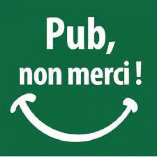 Plaque Pub non merci Plaque Pub non merci