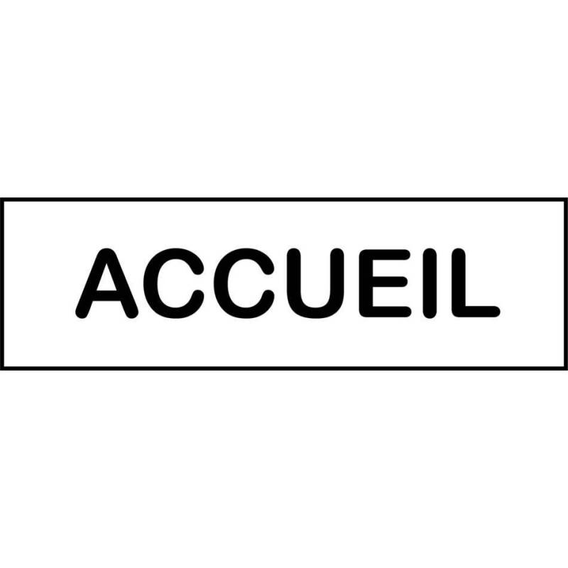 Plaque accueil