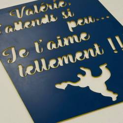 Pochoir personnalisé exemple