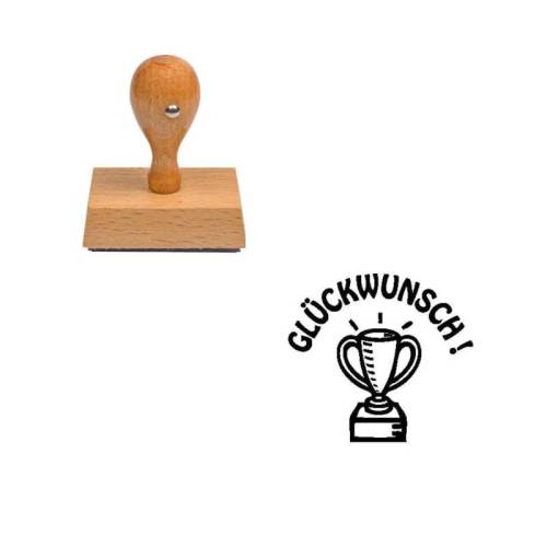 Tampon allemand Gluckwunsch ! Tampon allemand Gluckwunsch !