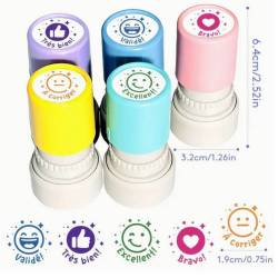 Tampons smiley pastel x5