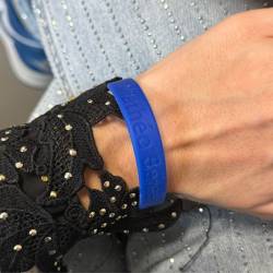 Bracelet SOS enfant bleu