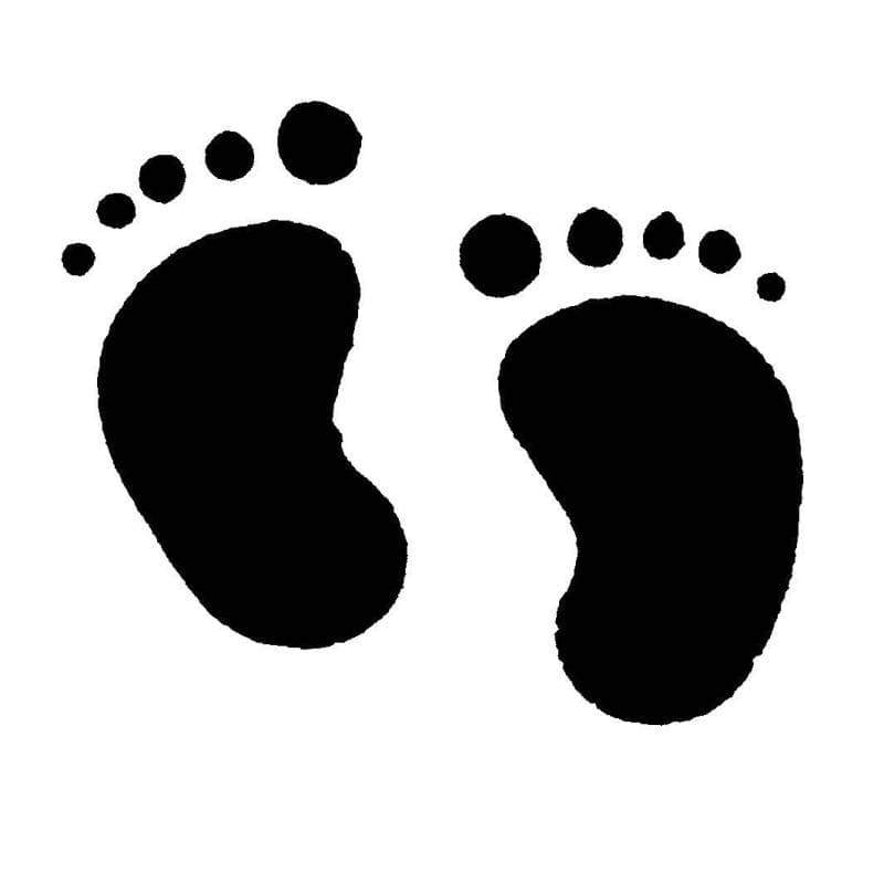 tampon naissance empreinte pieds