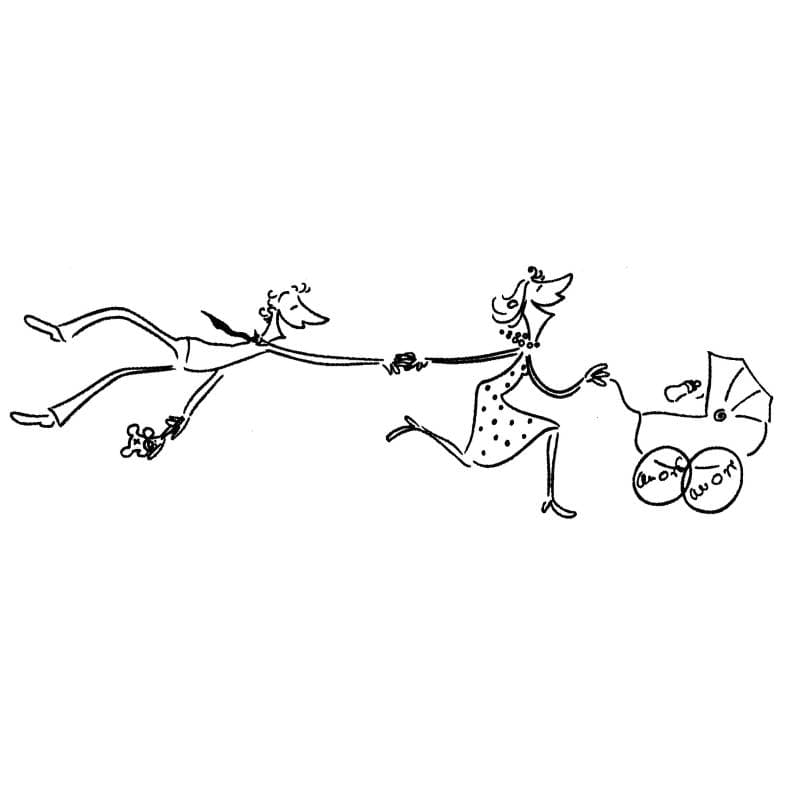 tampon naissance parents poussette