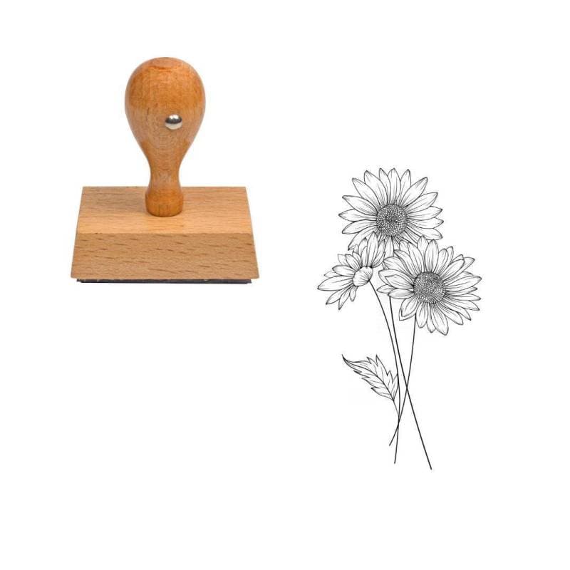 tampon fleur marguerite