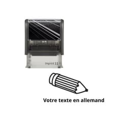 Tampon encreur enseignant à personnaliser en allemand Imprint