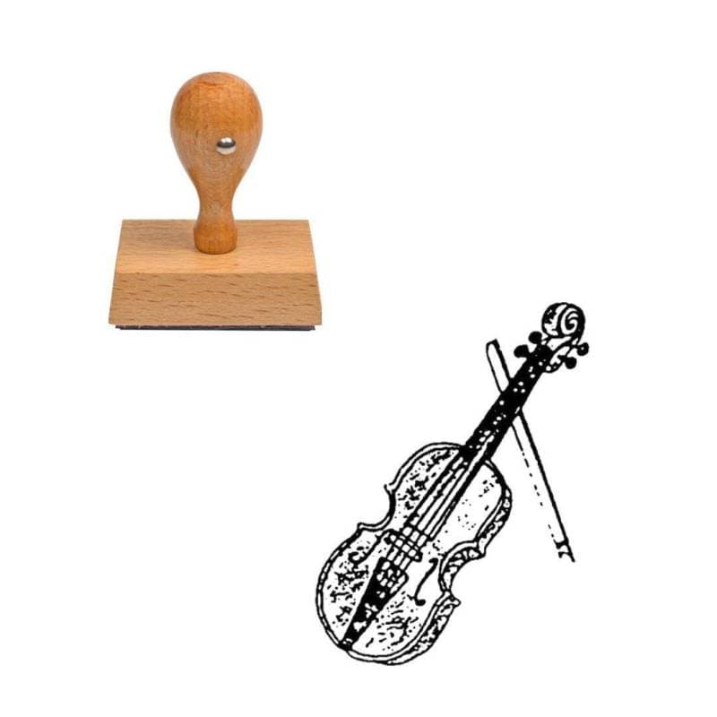 Tampon musique Violon en bois