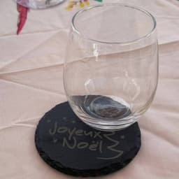 Sous verre en ardoise de Noel