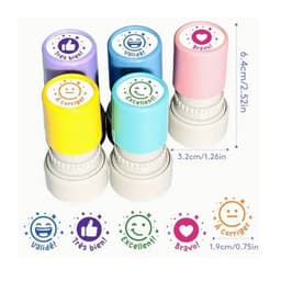 Tampons smiley pastel x5