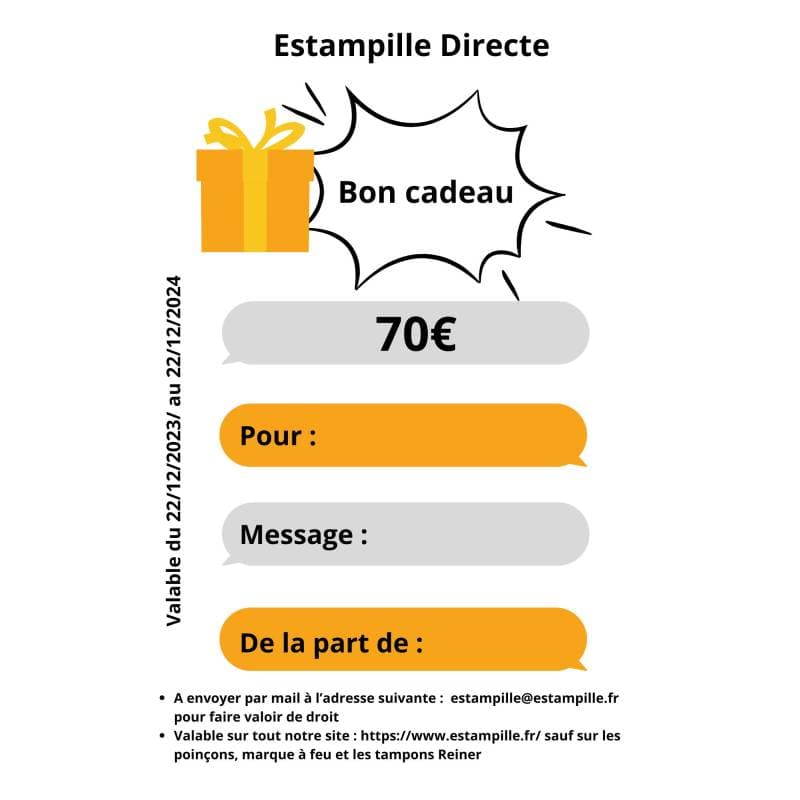 Bon cadeau de 70€
