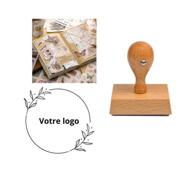 tampon en bois scrapbooking