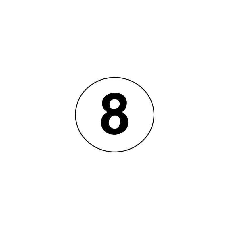 tampon chiffre 8