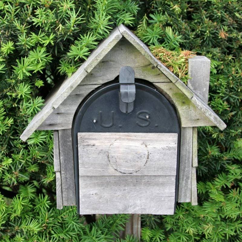 plaque boite aux lettres bois