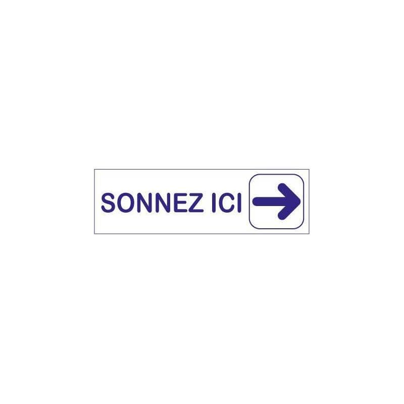 Plaque sonnez ici