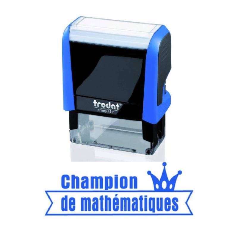 Tampon encreur enseignant Champion de mathématique Trodat