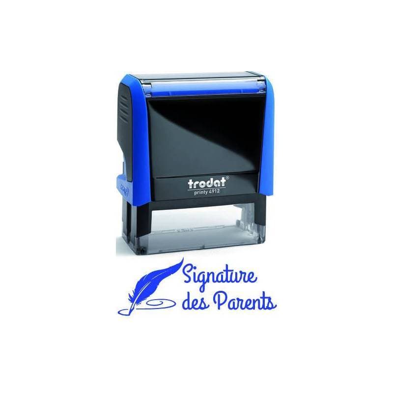 Tampon signature des parents plume Trodat