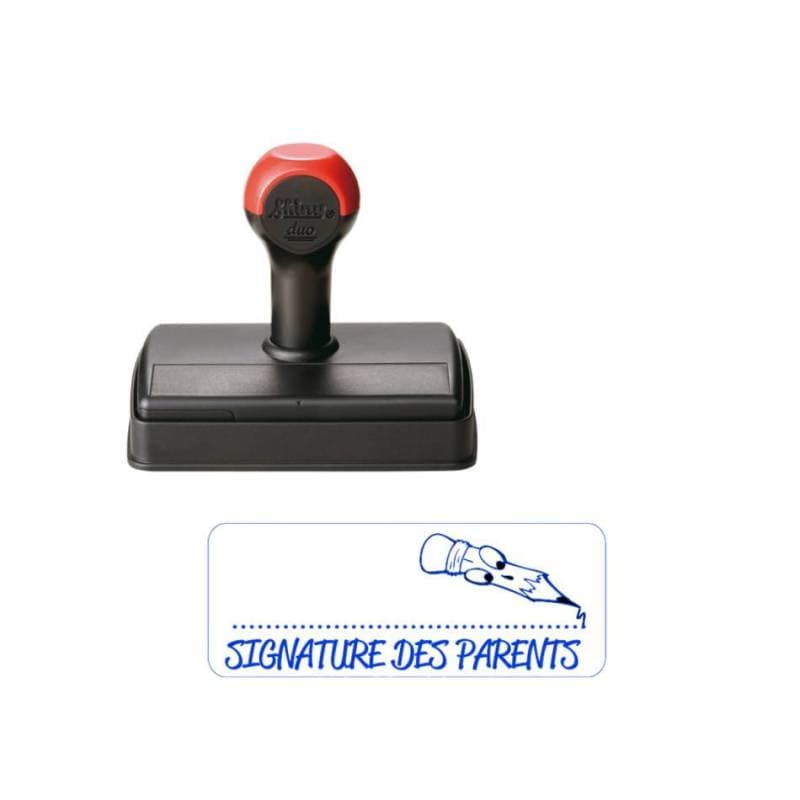 Tampon signature des parents stylo Shiny
