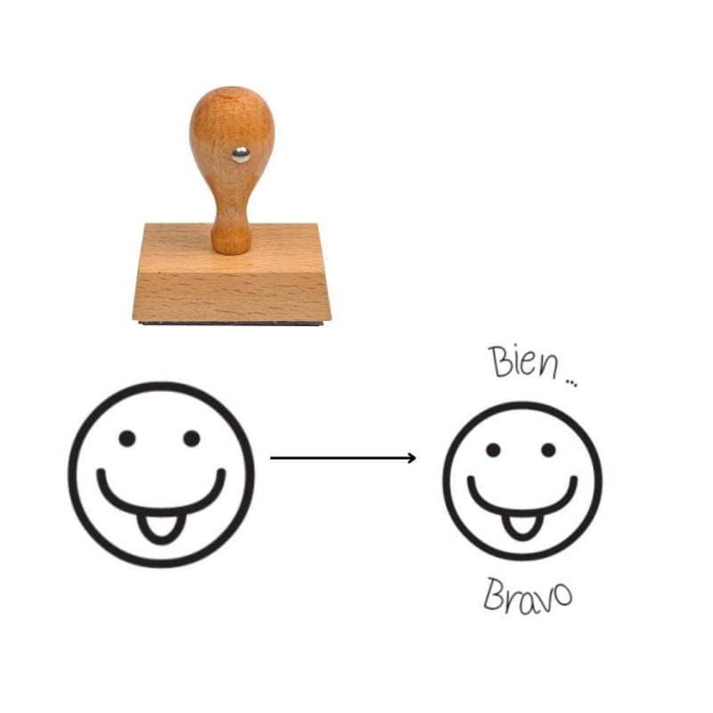 Tampon smiley moqueur à personnaliser