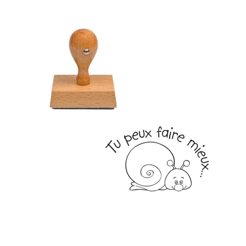 Tampon enseignant tu peux faire mieux escargot n°107